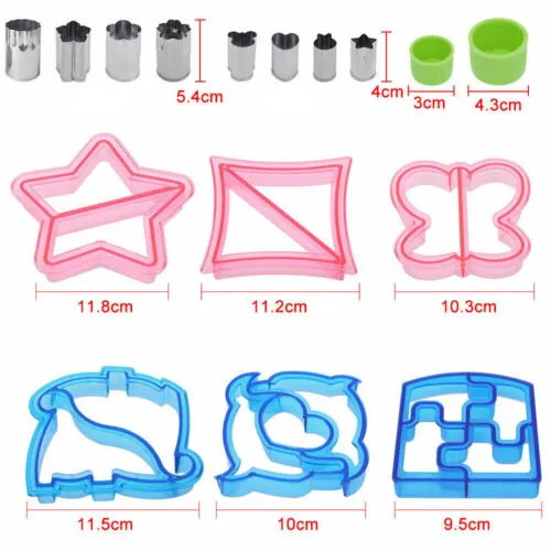 16 PCS Sandwich Cutter | Kids DIY Toast Mold | Bread Food Moulds | Xmas Gift