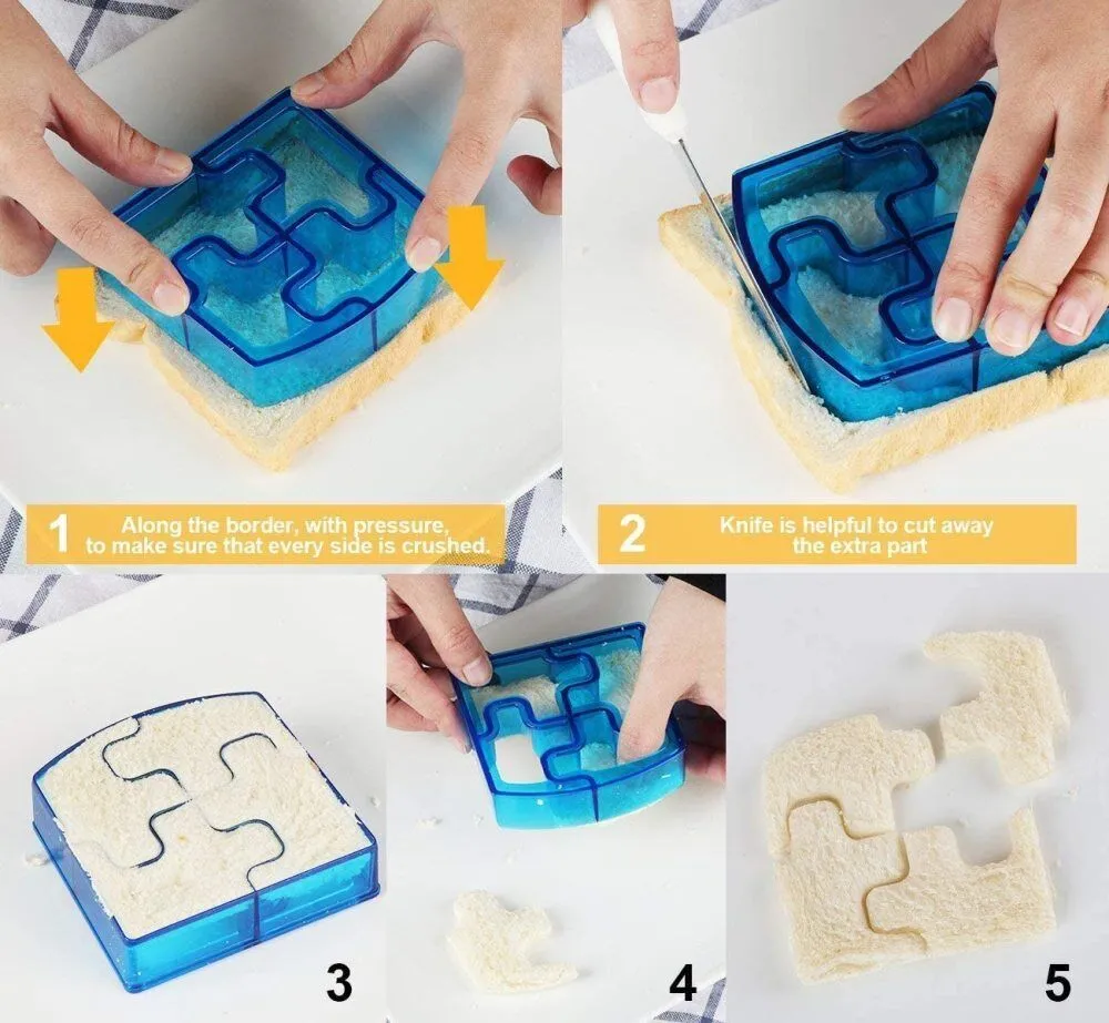 16 PCS Sandwich Cutter | Kids DIY Toast Mold | Bread Food Moulds | Xmas Gift