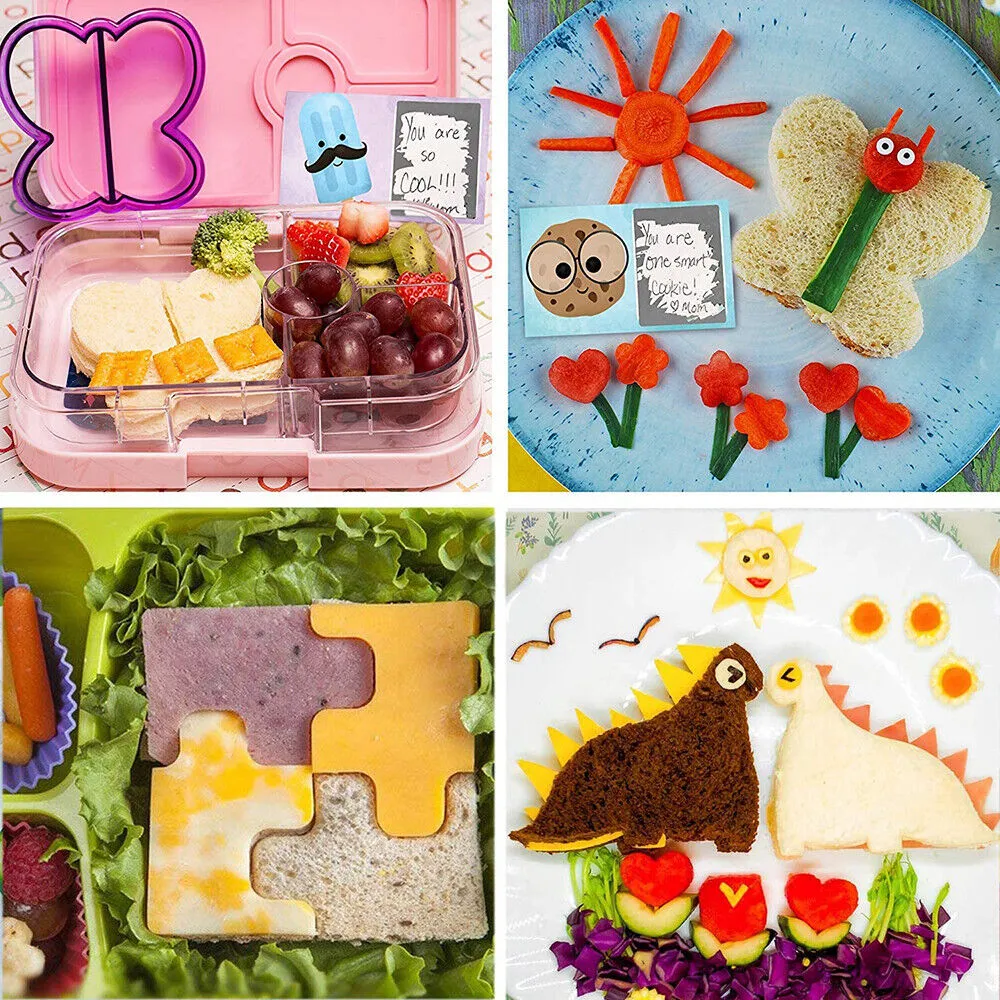 16 PCS Sandwich Cutter | Kids DIY Toast Mold | Bread Food Moulds | Xmas Gift