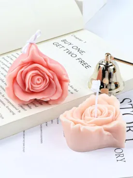 1pc Heart Flower Shaped Candle Mold DIY Soap Mold Silicone Mold Candle Making