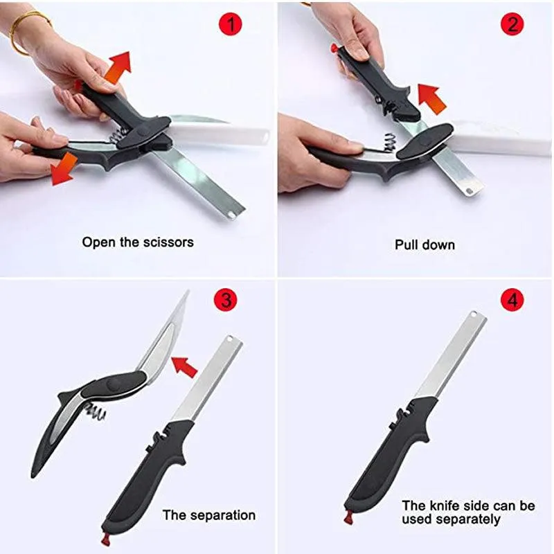 2-in-1 Clever Cutter Kitchen Scissor AO-78332