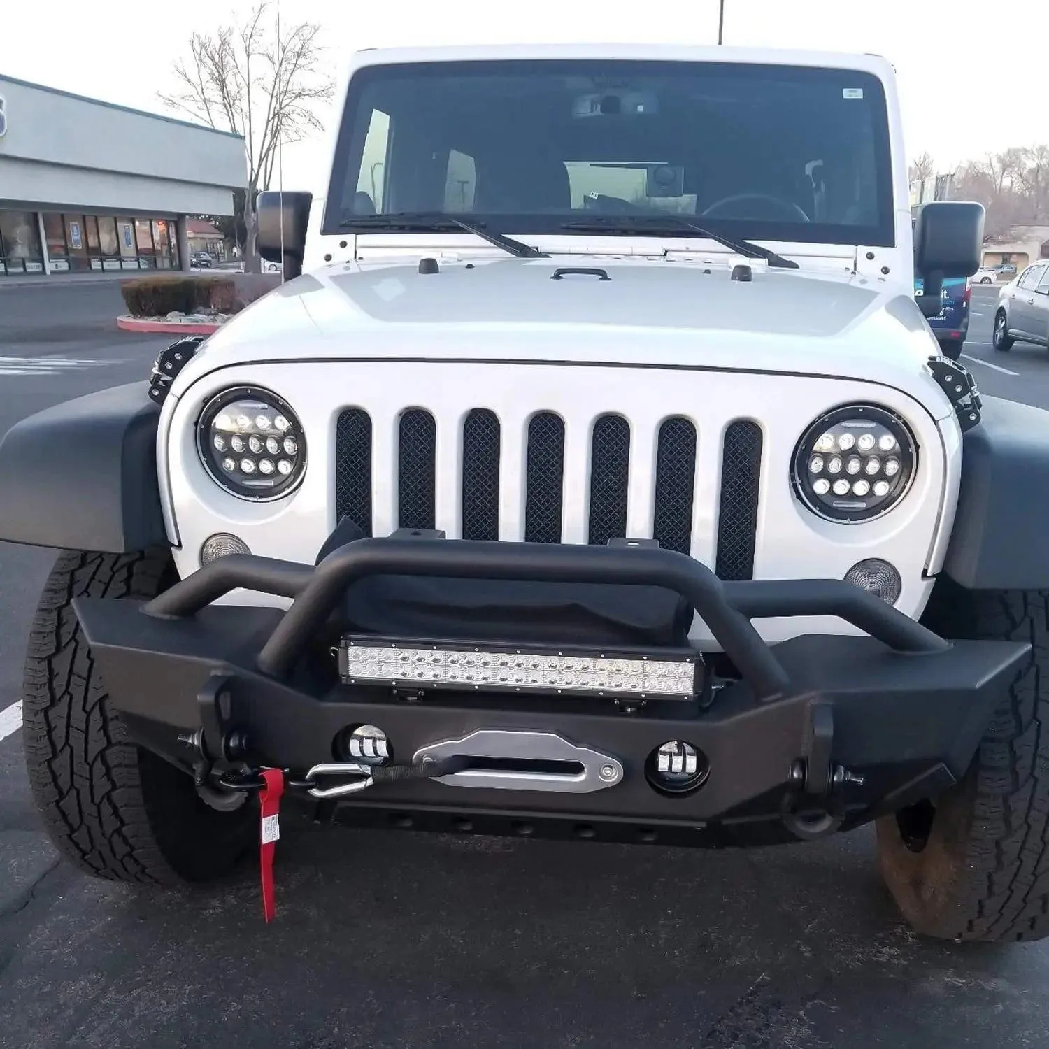 20 Inch 126W Double Row Spot Flood LED Light Bars (Pair)
