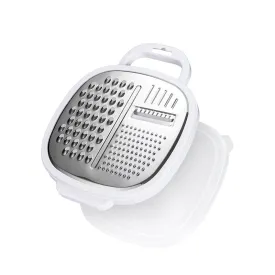 2PCS Multifunctional Kitchen Grater | Stainless Steel Cheese, Vegetable, and Fruit Shredder with Handle