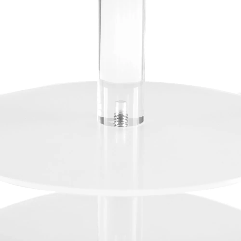 5-Star Chef Cake Stand 5 Tiers Acrylic Holder Display Round Clear Wedding Party
