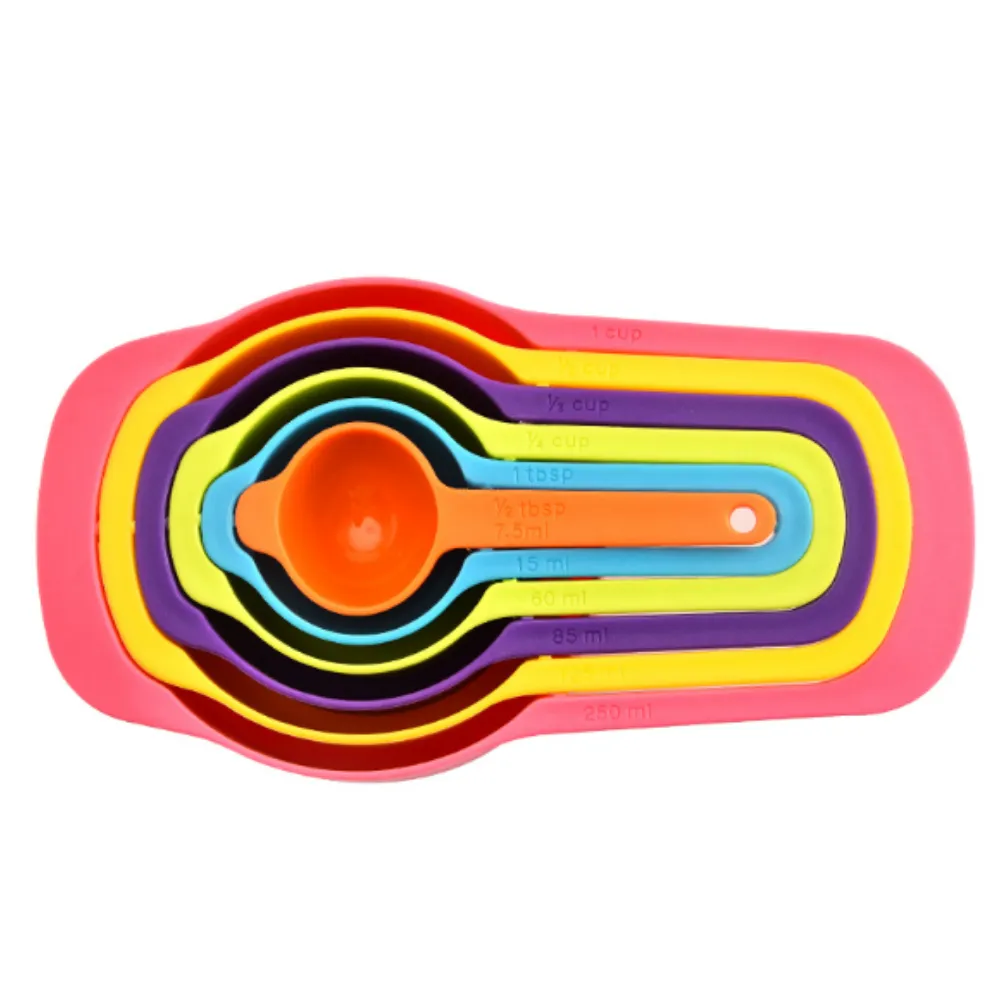 6-Piece Rainbow Measuring Spoon With Scale