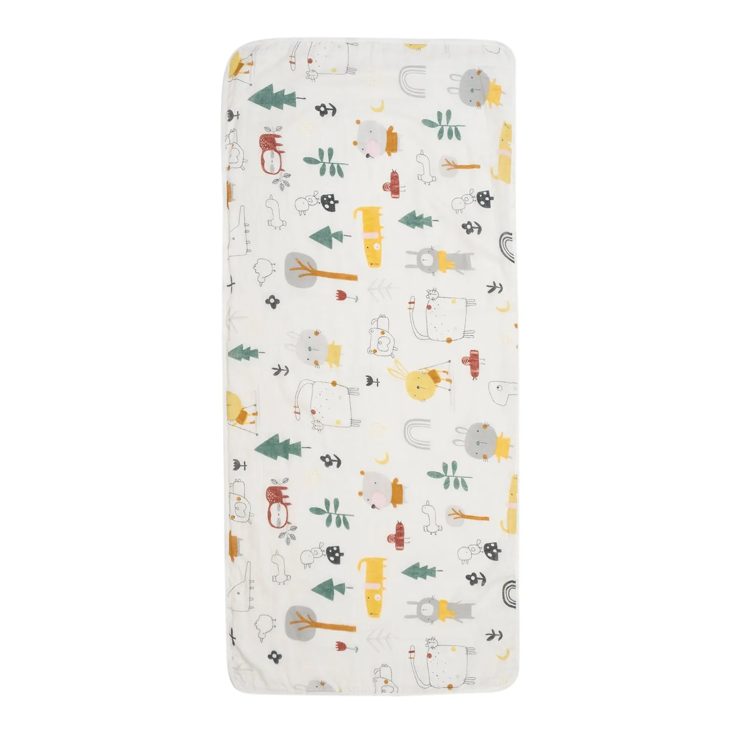 Baby Moo Zoo 100% Cotton Ultra Soft Eco Friendly Absorbent Towel - White