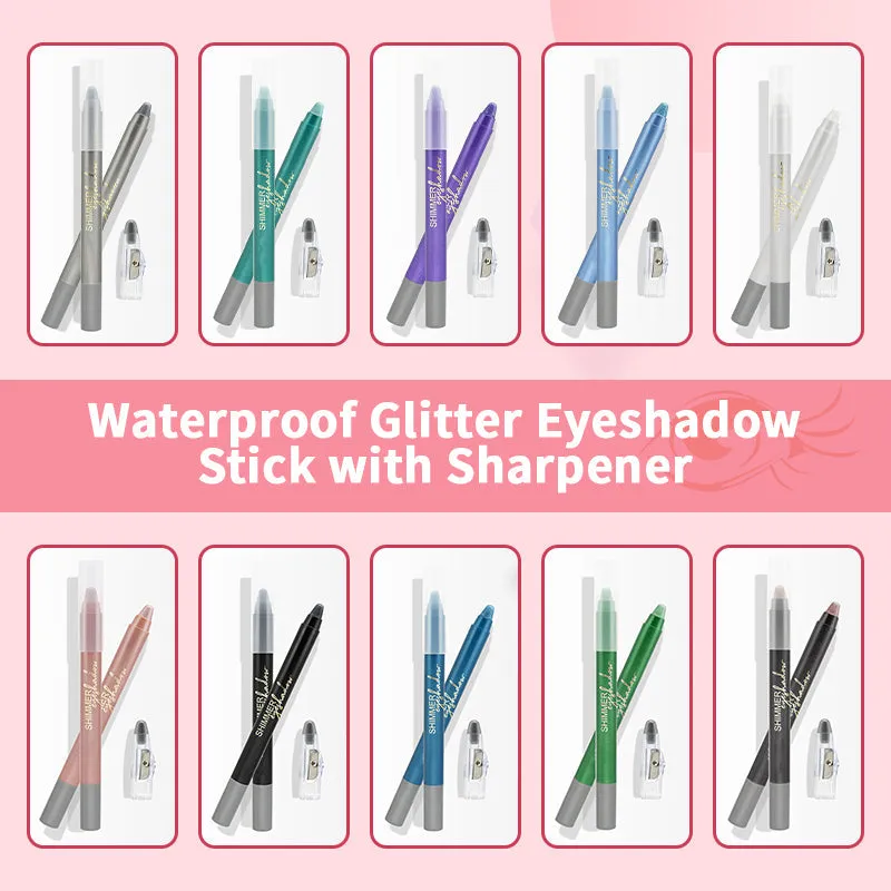 Buy 1 Get 1 FreeWaterproof Glitter Eyeshadow Stick with Sharpener