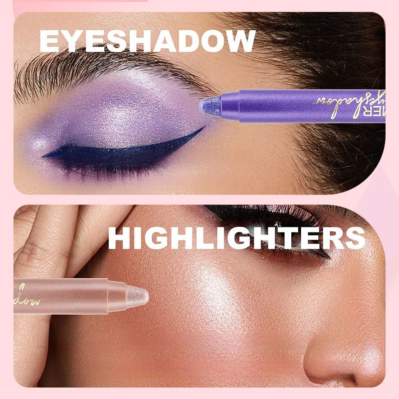 Buy 1 Get 1 FreeWaterproof Glitter Eyeshadow Stick with Sharpener