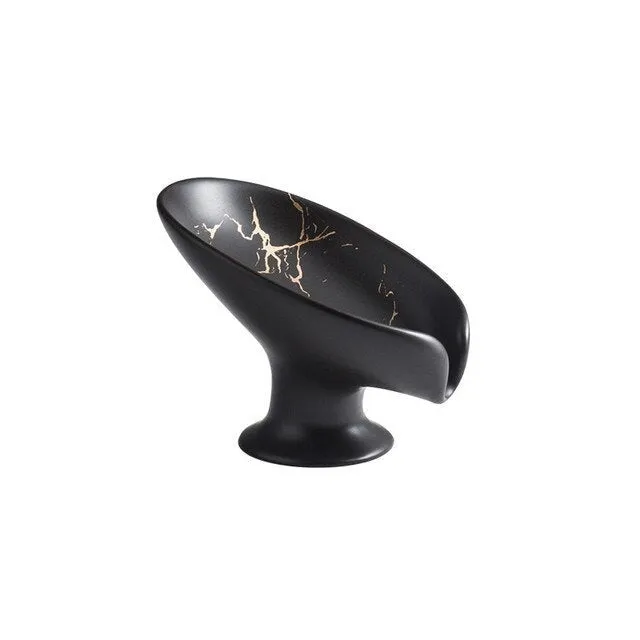 Ceramic Portable Soap Dish Bathroom Accessory Drain Soap Holder