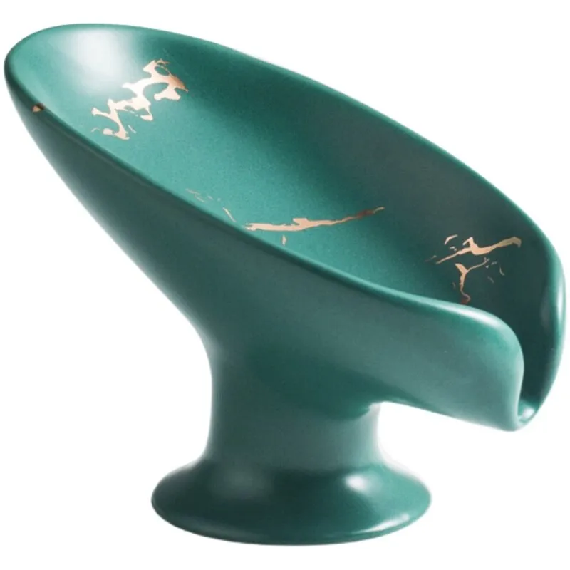 Ceramic Portable Soap Dish Bathroom Accessory Drain Soap Holder