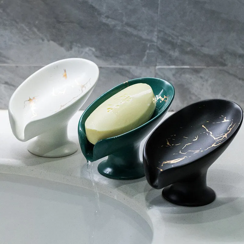 Ceramic Portable Soap Dish Bathroom Accessory Drain Soap Holder