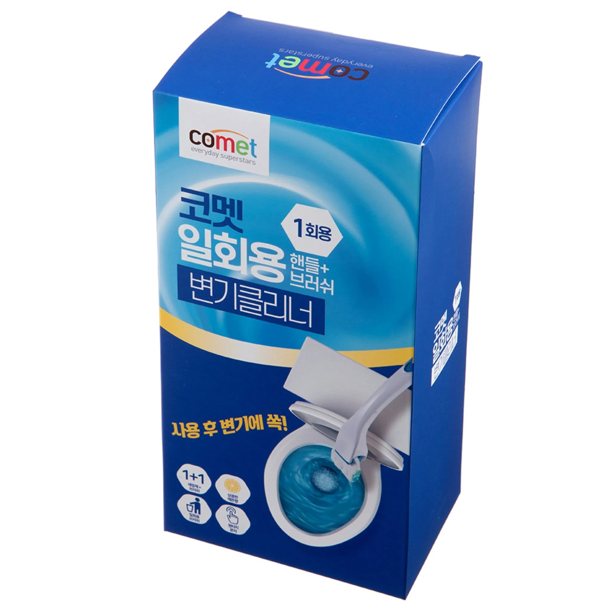 Comet Disposable Toilet Cleaner Brush Set - 24 Pack   Handle   Dedicated Hook - Cleaning Tool/Stick - 🏆 #29 - Household Items - Best of December