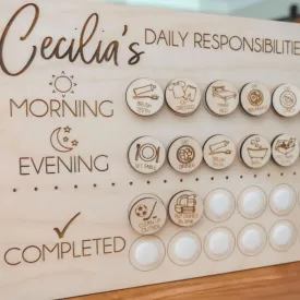 Custom Responsibility/ Chore Chart