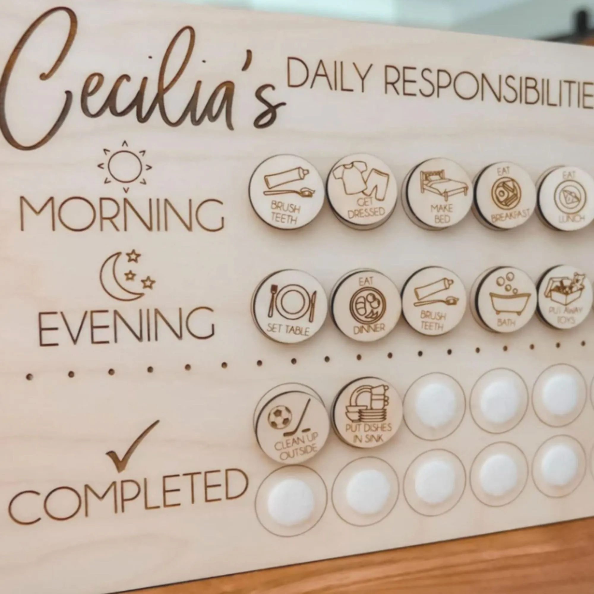 Custom Responsibility/ Chore Chart