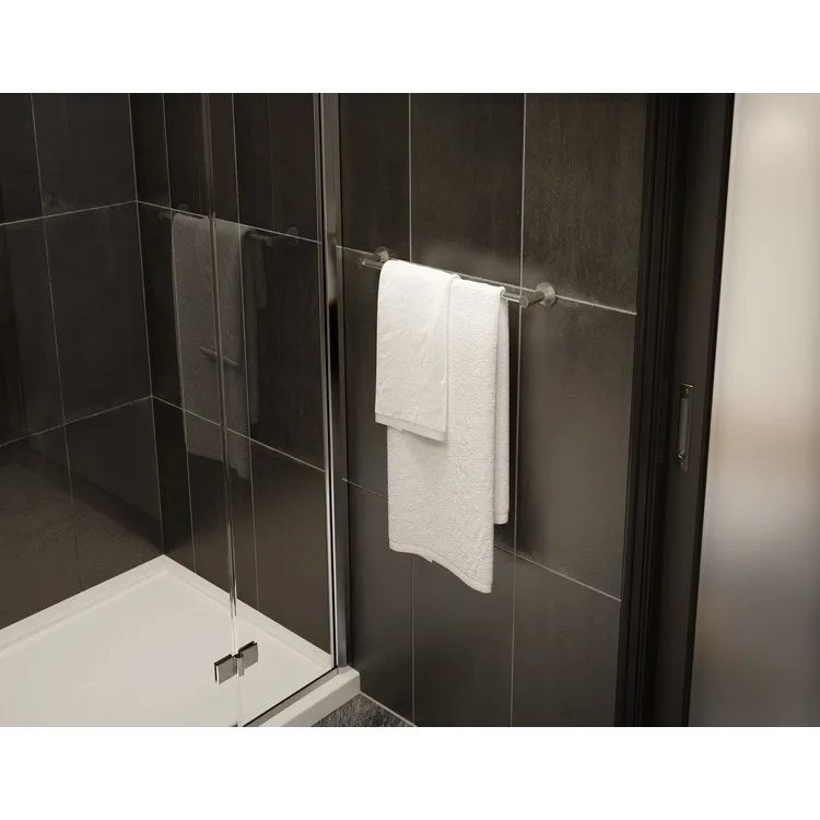 Dia Four-Piece Bath Accessory Set with Toilet Paper Holder, Robe Hook, Towel Ring, 18" Towel Bar