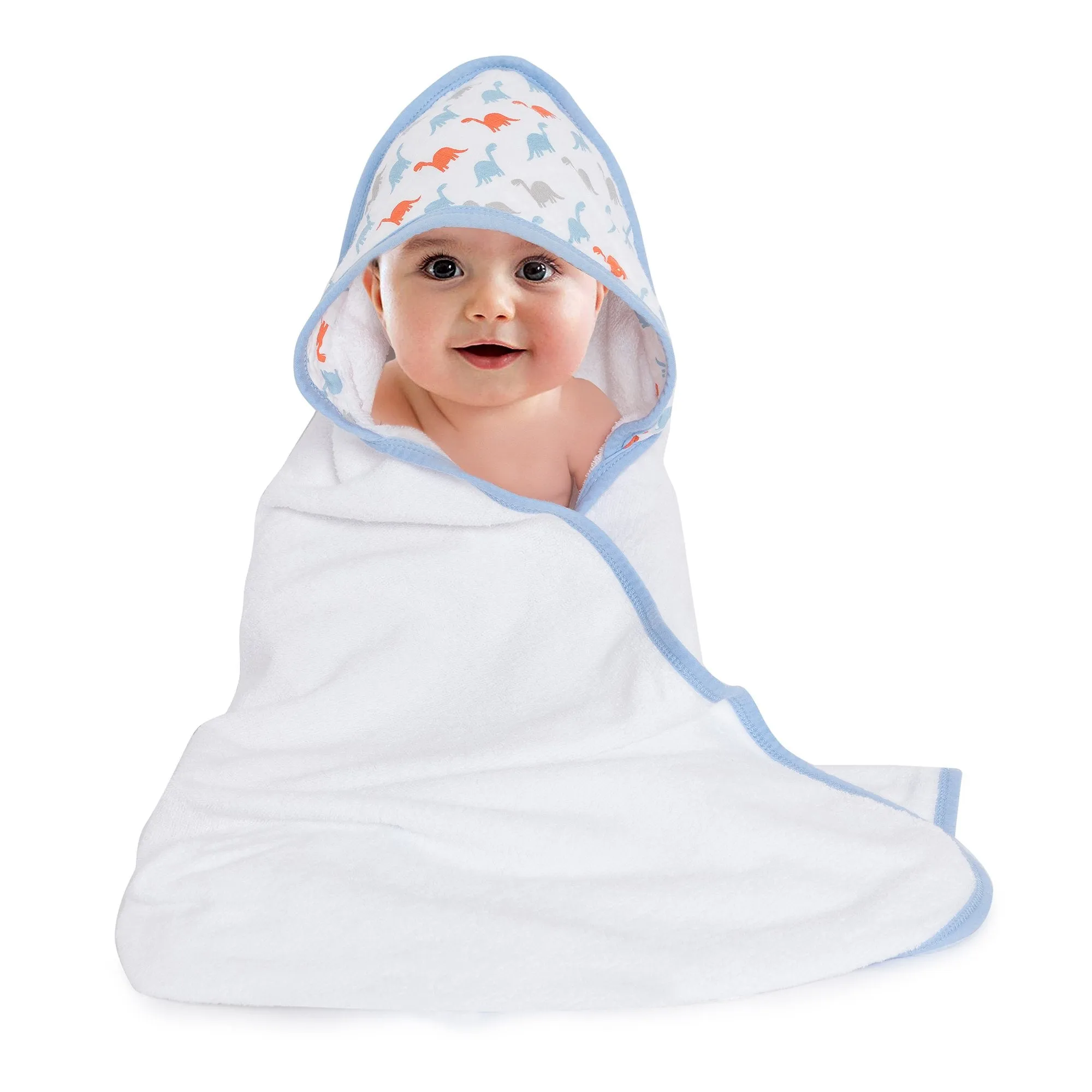 Dino Friends Muslin Hooded Towel