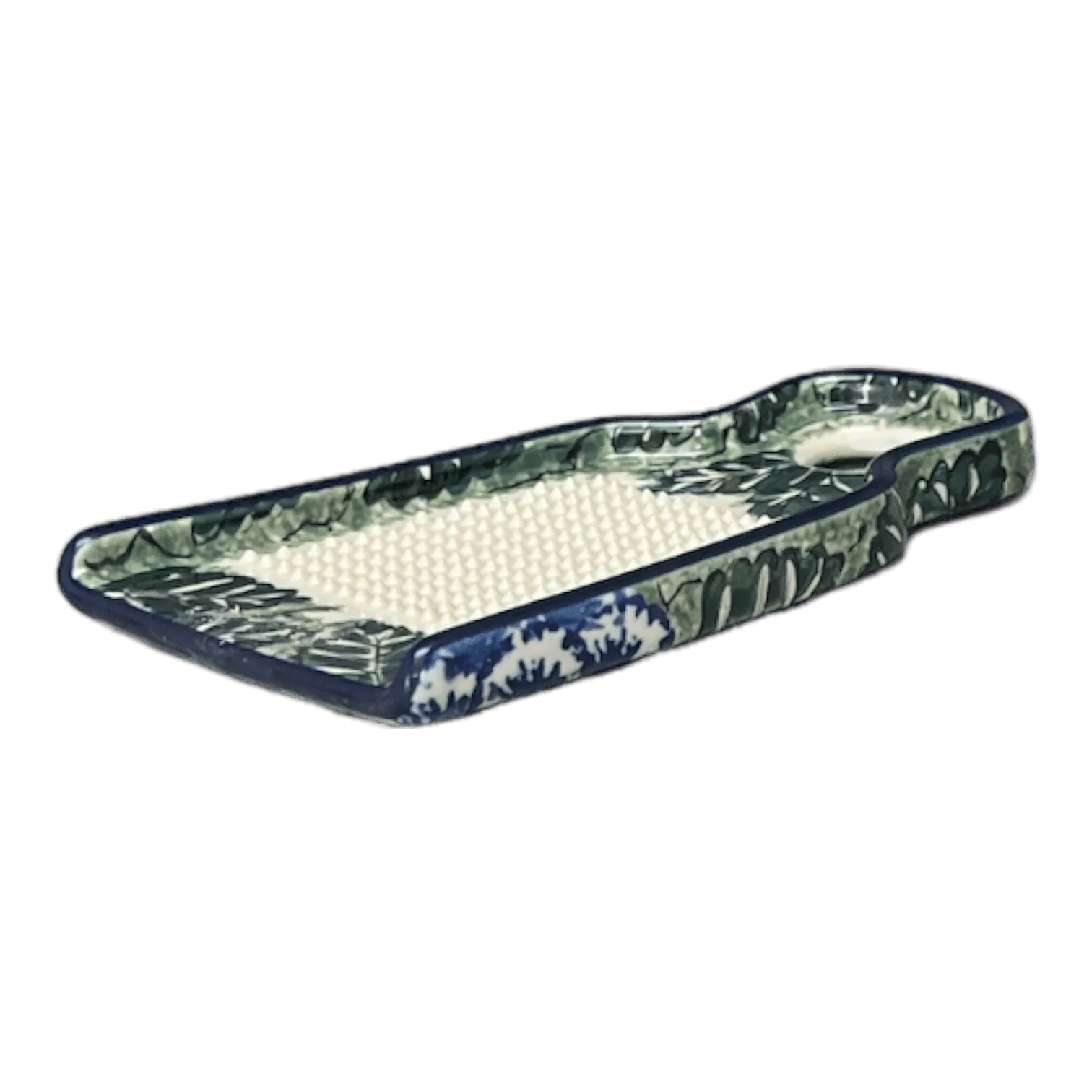 Grater, 6" Small in "Blue Dahlia" by Ceramika Artystyczna | AB46-U1473