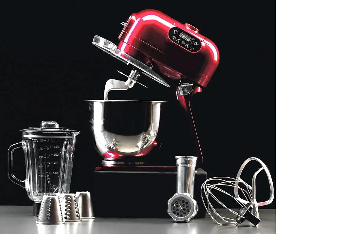 Hafele Klara Red Blender with Mixing Bowl, Mixing Attachments