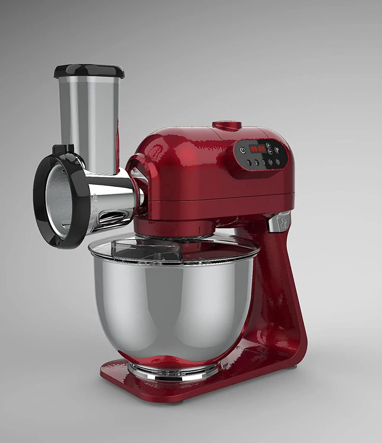 Hafele Klara Red Blender with Mixing Bowl, Mixing Attachments