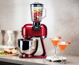 Hafele Klara Red Blender with Mixing Bowl, Mixing Attachments