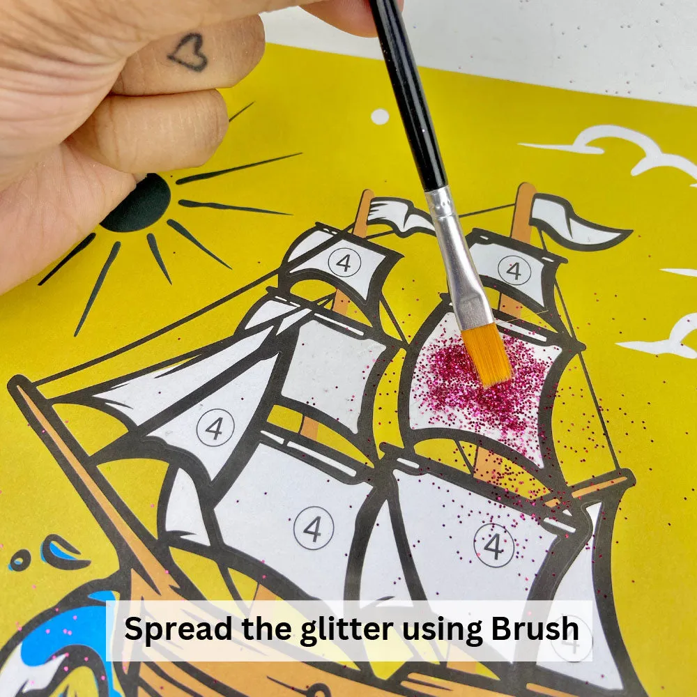 Happy Dragons Fairies Sequin Art Set