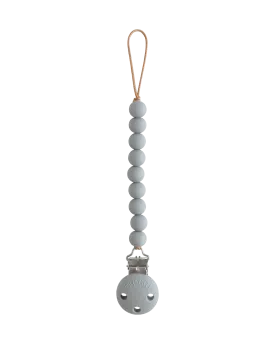 Hera Silicone Pacifier Clip - Stone