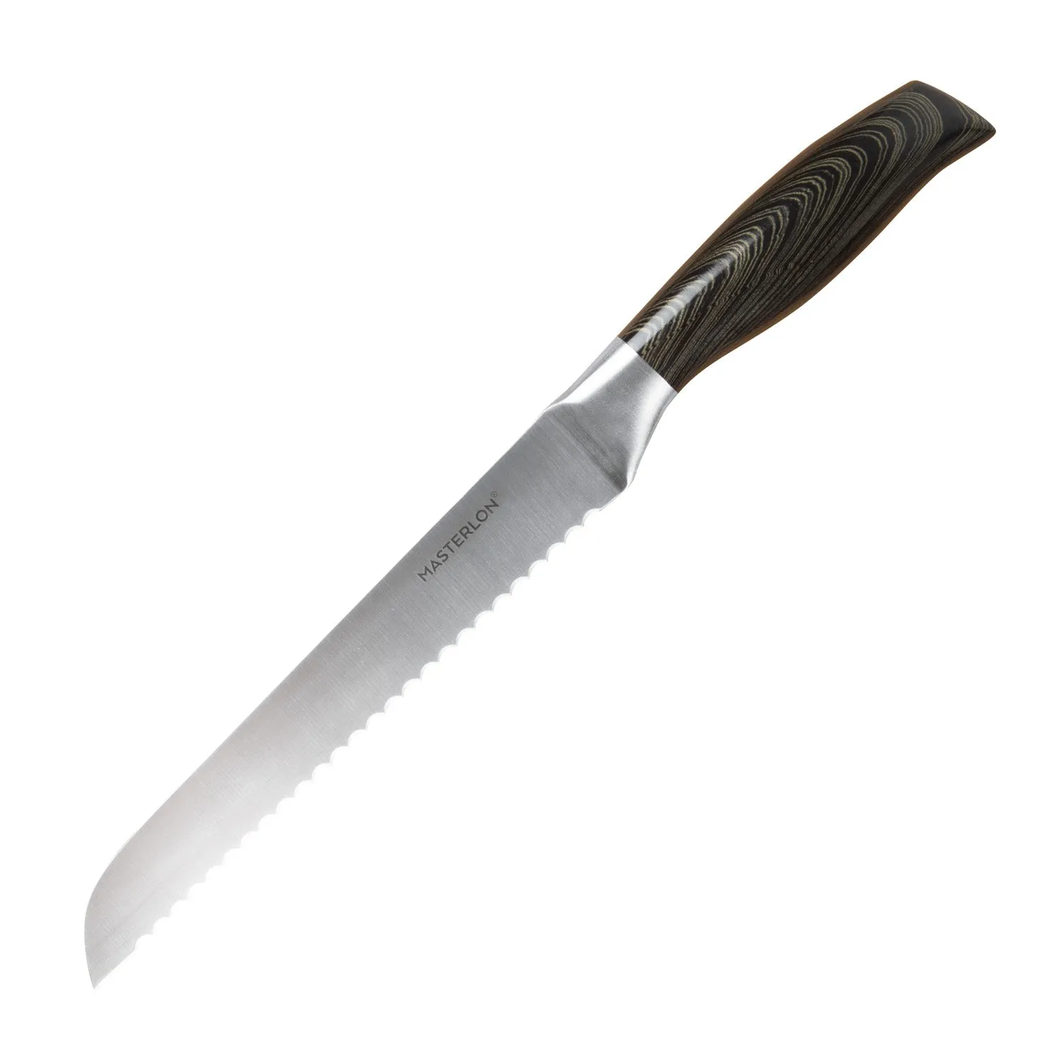 MASTERPAN 4-Pc Knife Set with Bamboo Cutting Board, 12x16" (30x40cm)