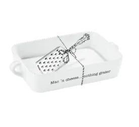 Mud Pie Nothin' Grater Mac and Cheese Dish Set