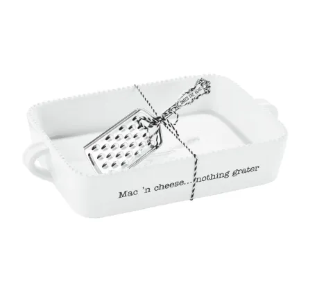 Mud Pie Nothin' Grater Mac and Cheese Dish Set