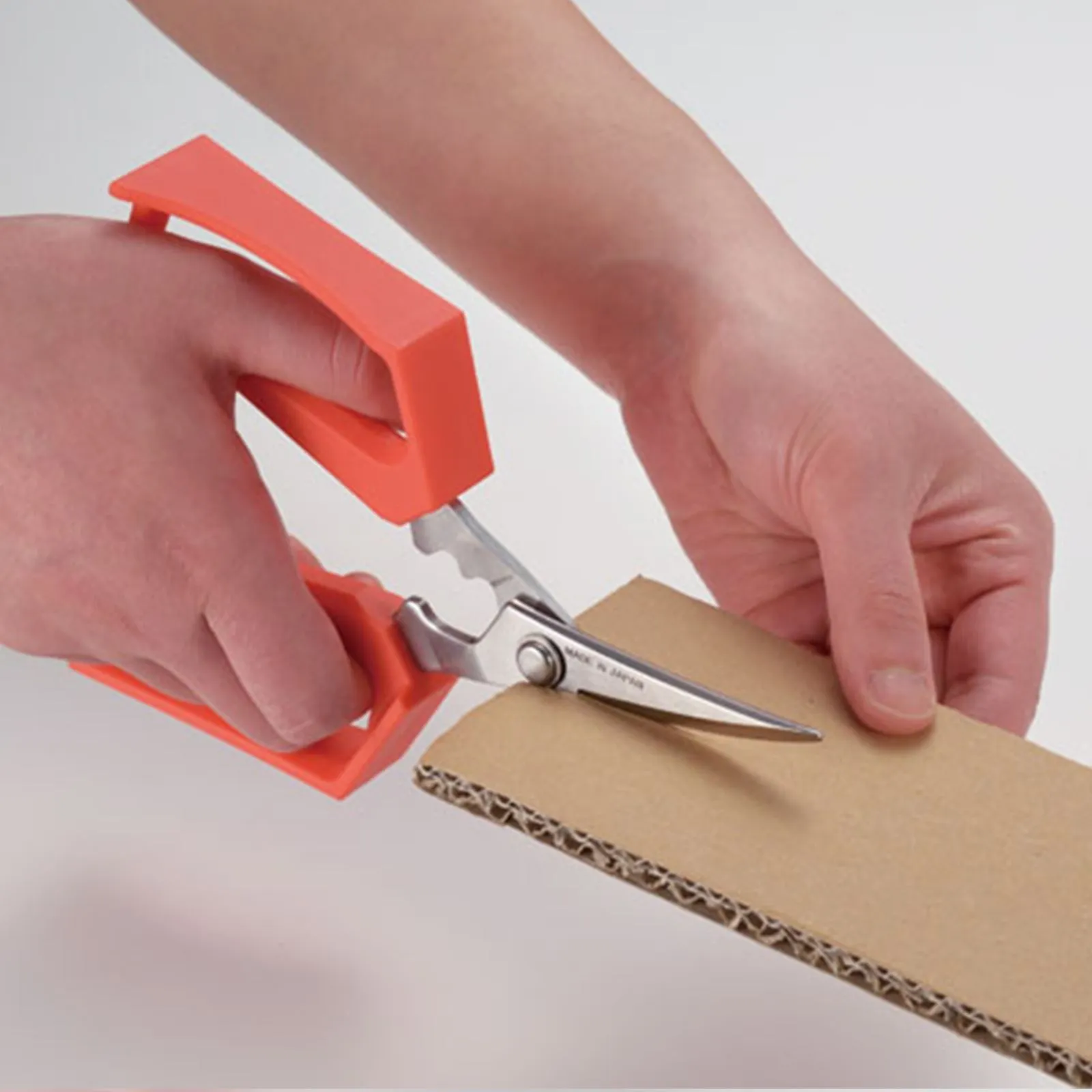 Nisaku OSHIBASAMI Stainless Steel Scissor, Red