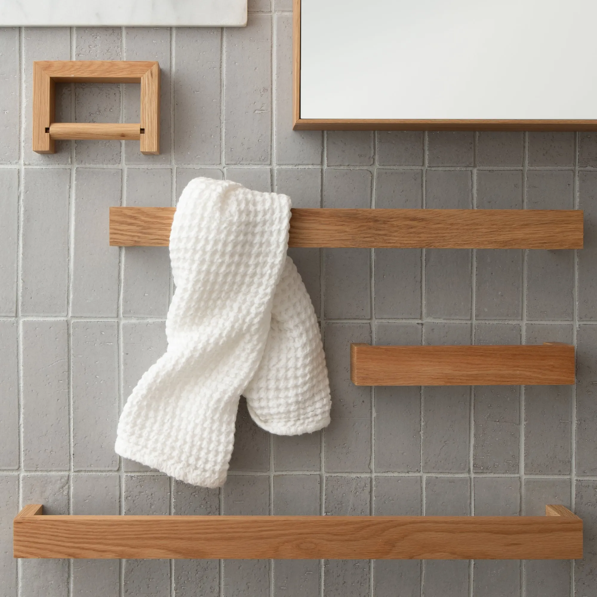 Oak Towel Bar