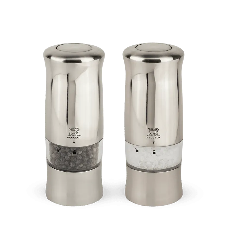 Peugeot Zeli Duo Electric Salt and Pepper Mill Set