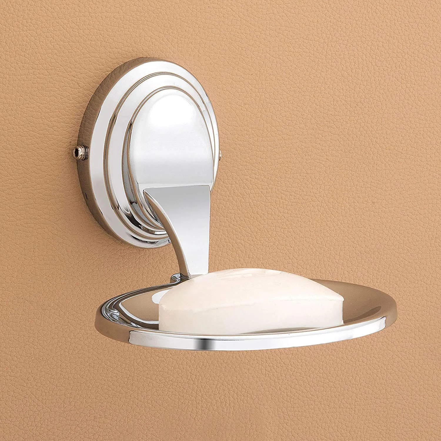 Plantex 304 Grade Stainless Steel Soap Holder for Bathroom/Soap Dish/Bathroom Soap Stand/Bathroom Accessories Pack of 4, Cubic (Chrome)