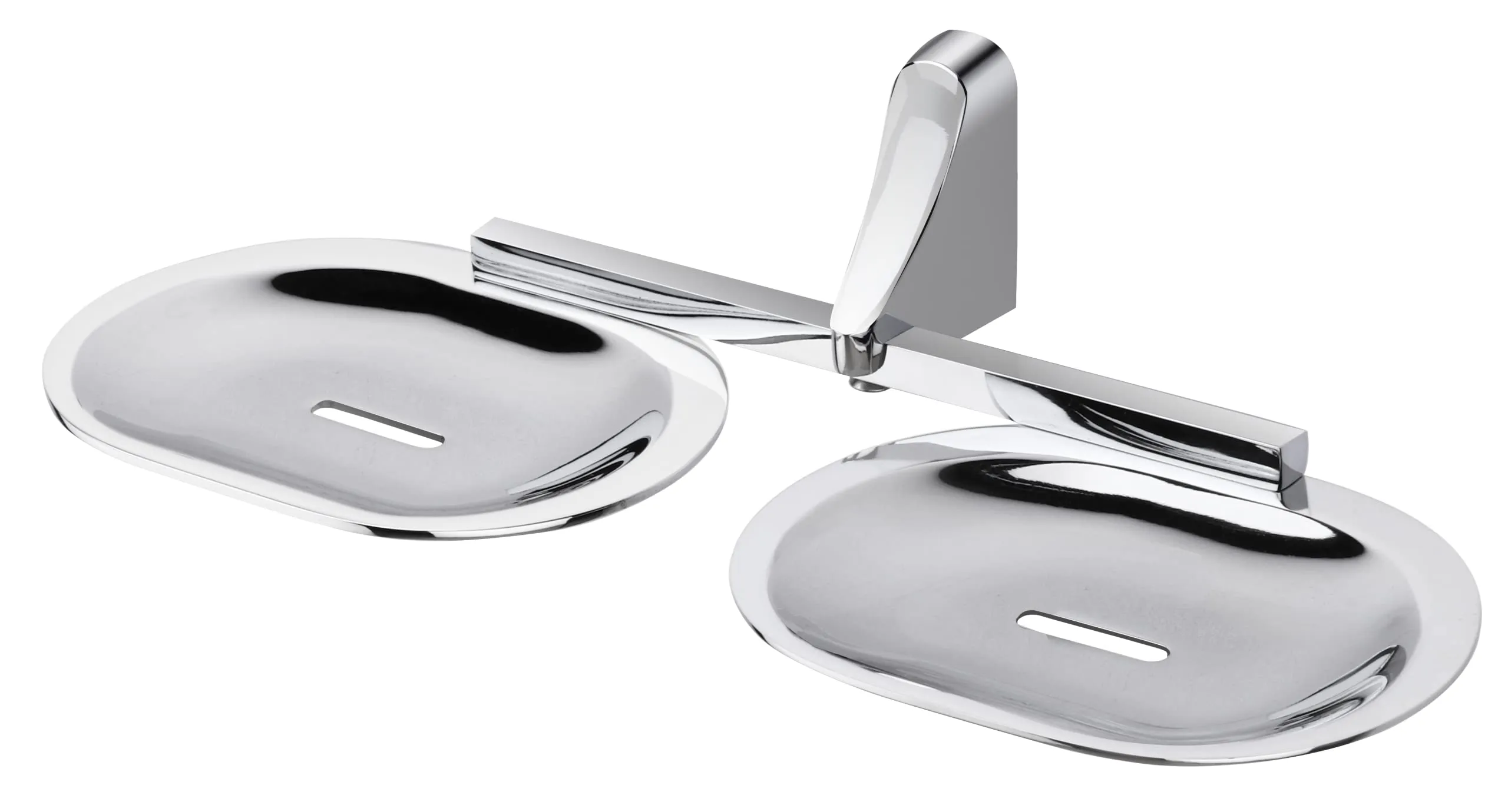 Plantex Rich Brass Bathroom Accessories - Unique Soap Holder for Bathroom/Wall Mounted Soap Holder/Soap Stand/Soap Case/Soap Dish(Chrome)