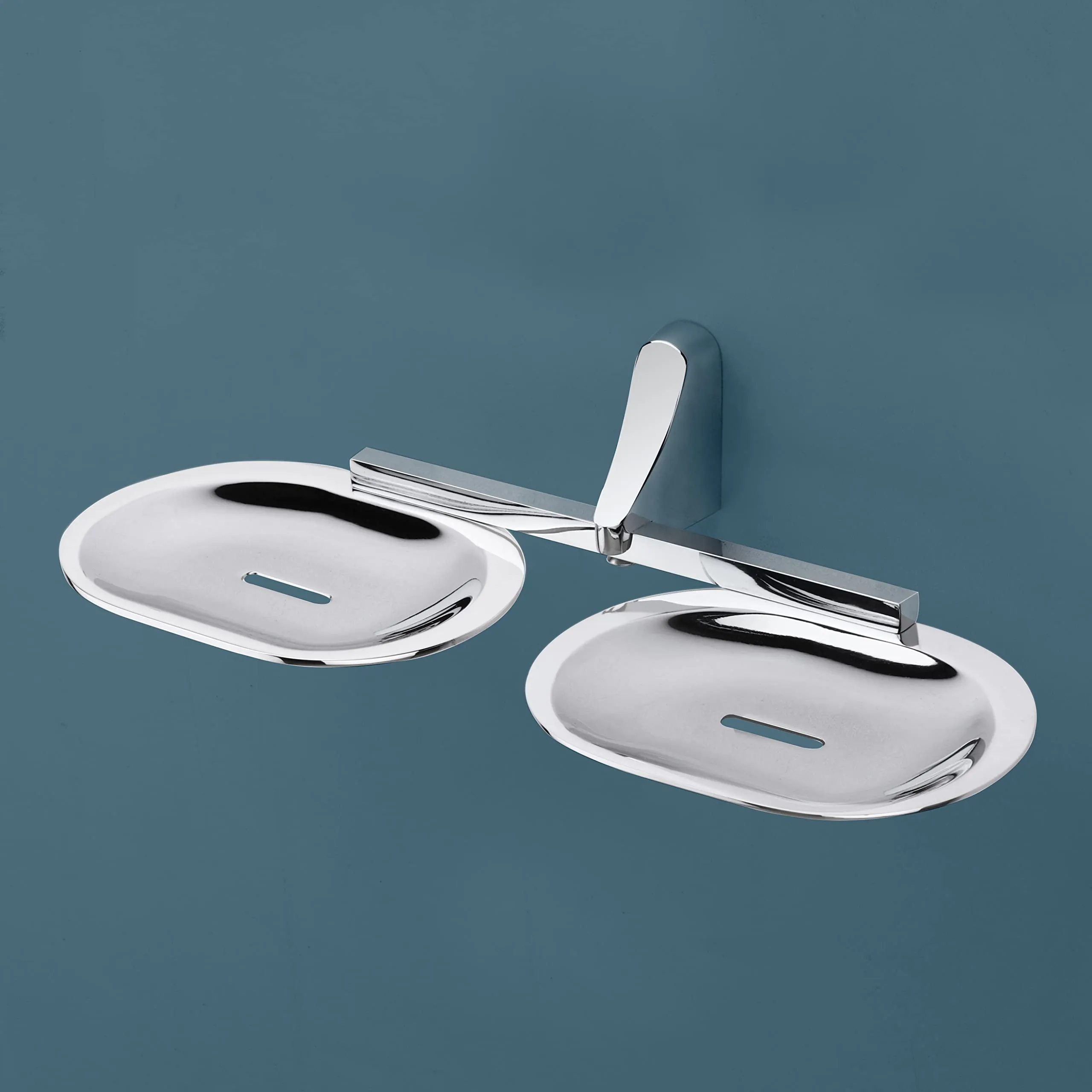 Plantex Rich Brass Bathroom Accessories - Unique Soap Holder for Bathroom/Wall Mounted Soap Holder/Soap Stand/Soap Case/Soap Dish(Chrome)