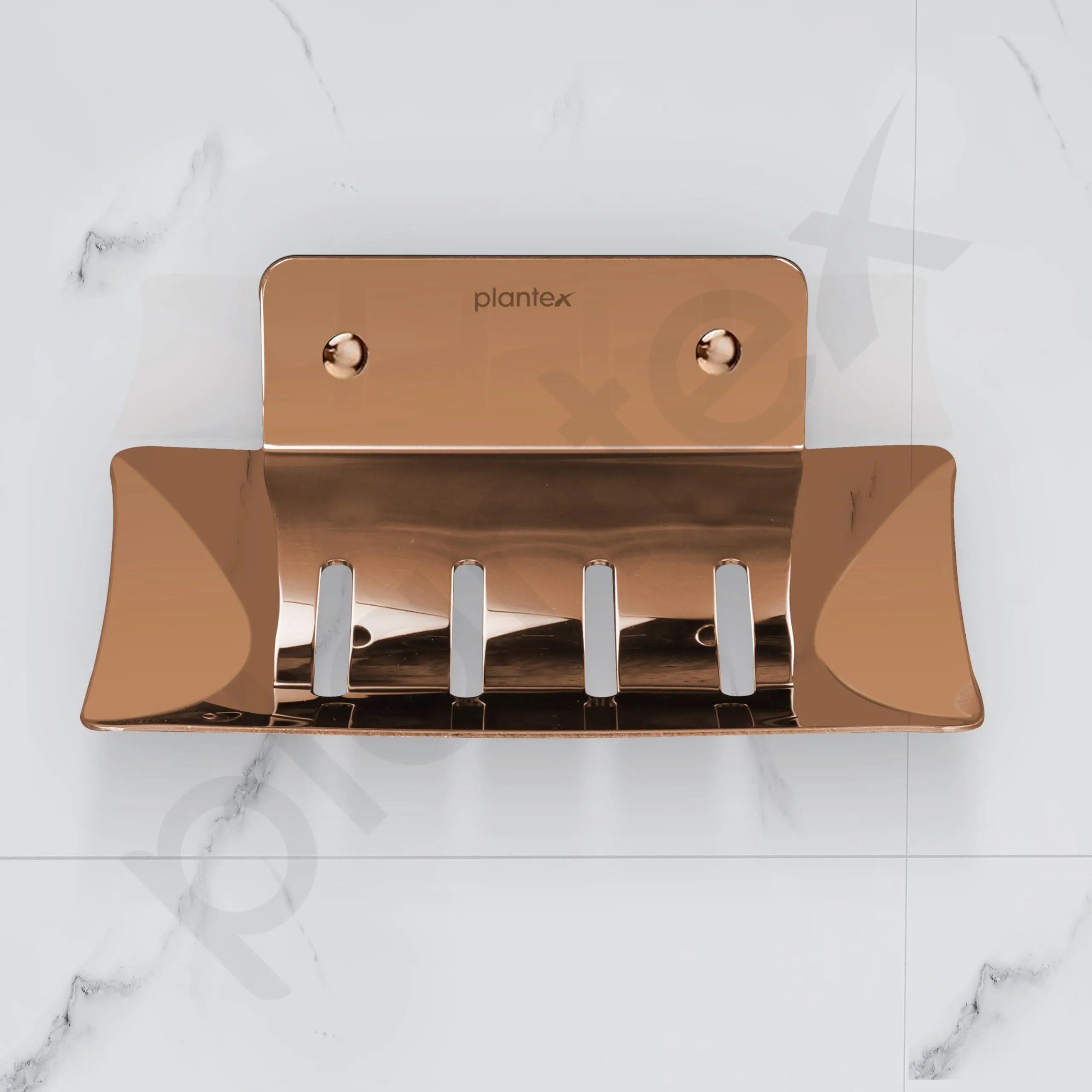 Plantex Stainless Steel Soap Holder for Bathroom/Wall Mounted Soap holder/Soap Dish/Bathroom Accessories (Rose Gold)