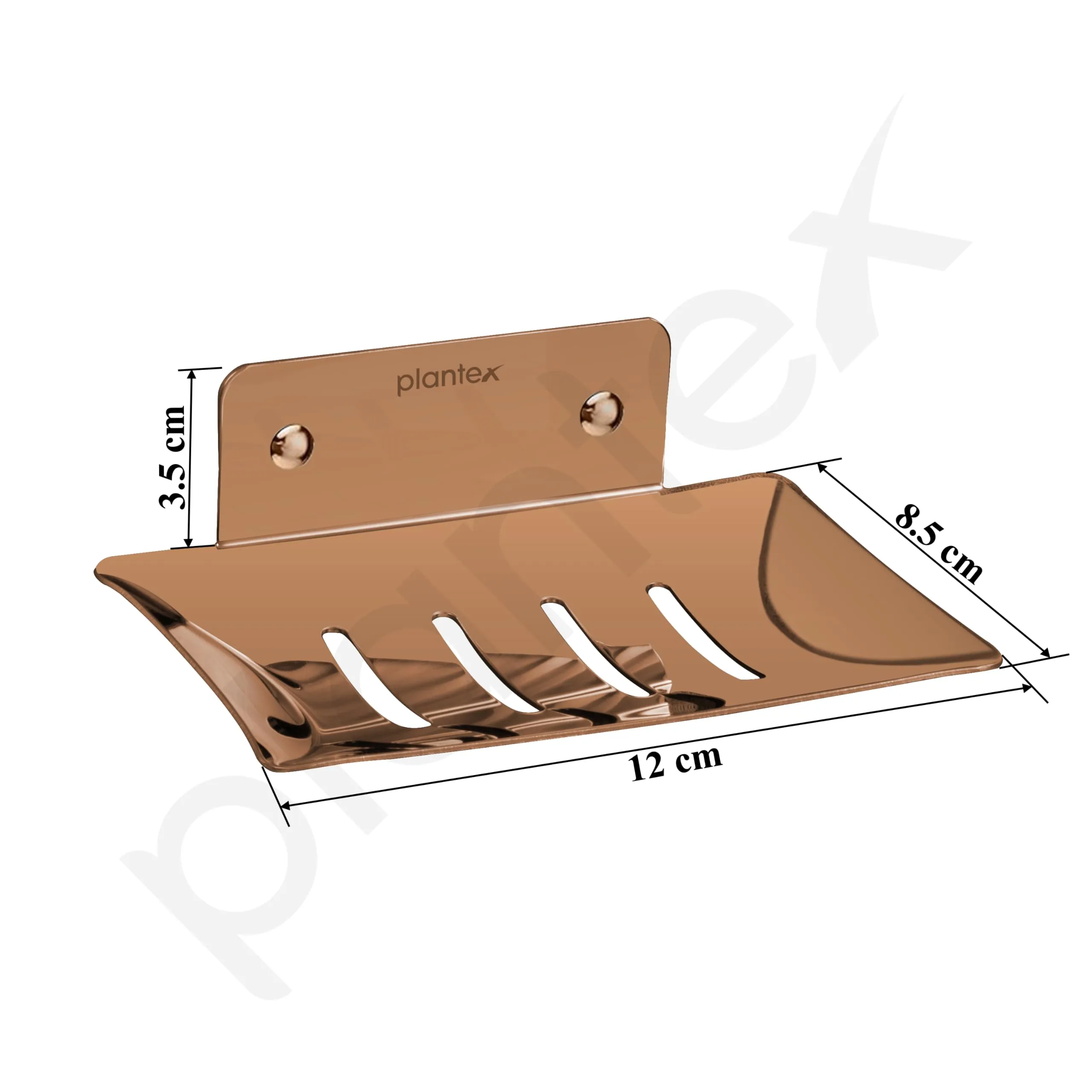 Plantex Stainless Steel Soap Holder for Bathroom/Wall Mounted Soap holder/Soap Dish/Bathroom Accessories (Rose Gold)