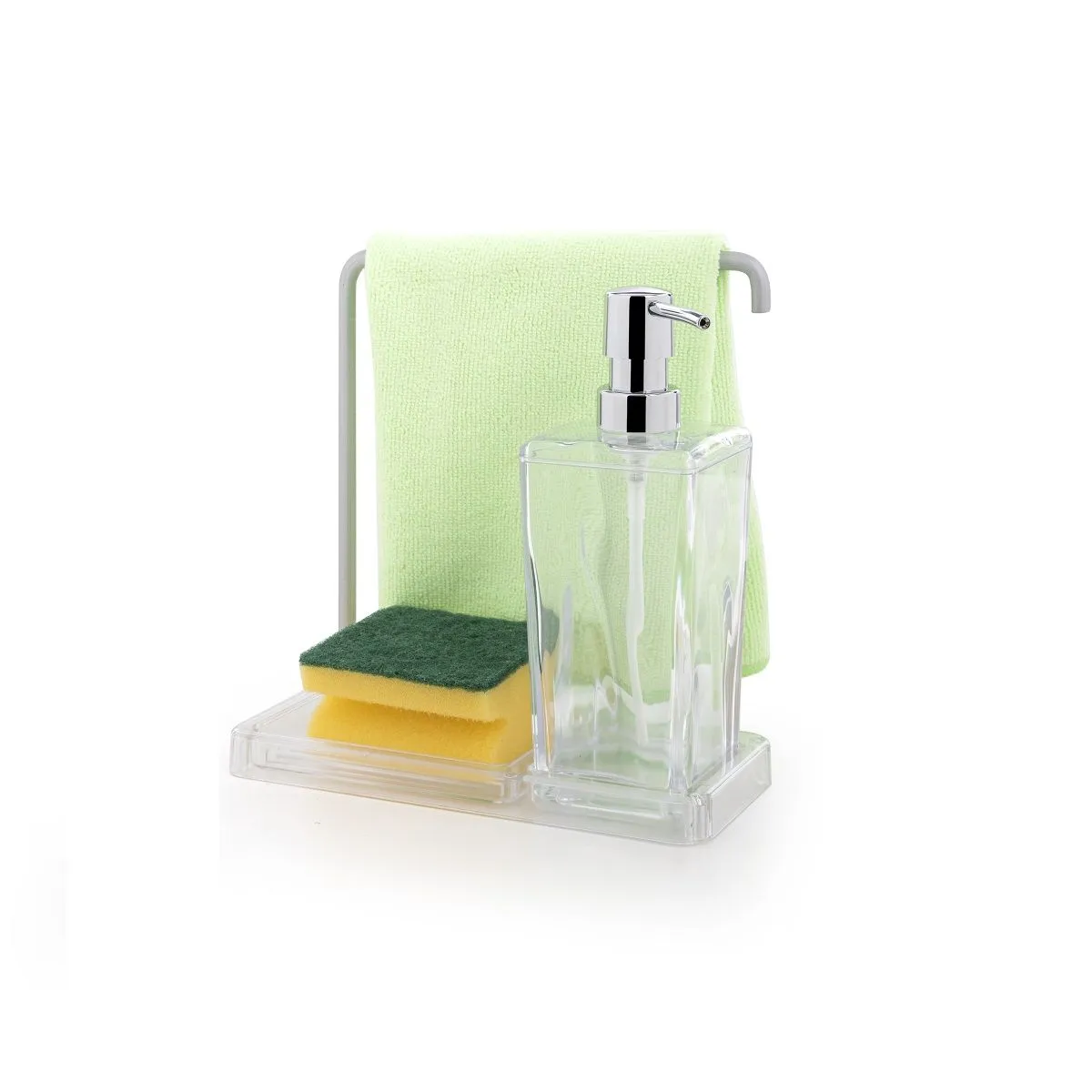 PRIMANOVA KITCHEN LIQUID SOAP DISPENSER & TOWEL HOLDER