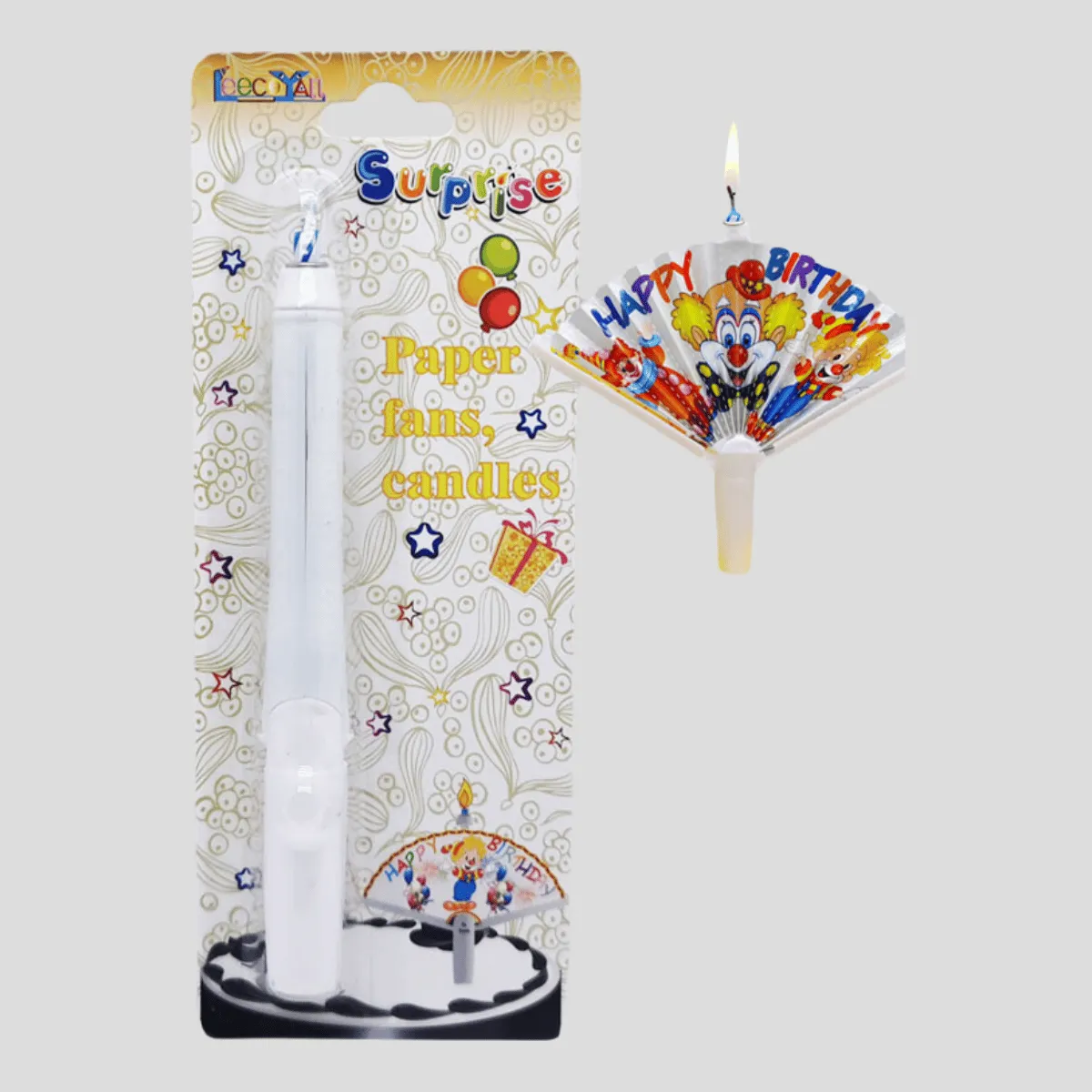  Reusable Novelty Fan Birthday CandleBUY 5 GET 3 FREE BEST GIFT FOR LOVED ONE