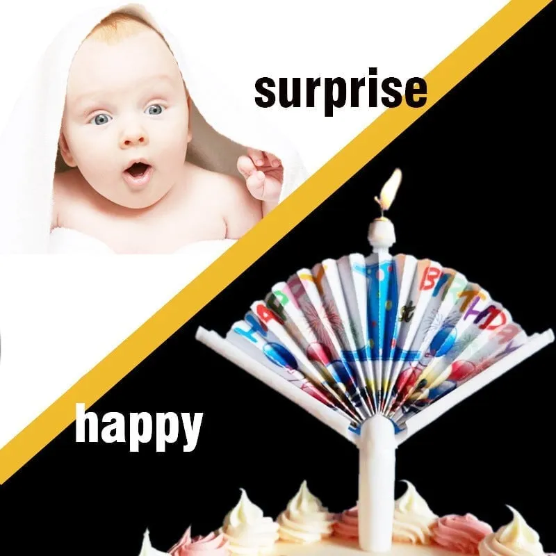  Reusable Novelty Fan Birthday CandleBUY 5 GET 3 FREE BEST GIFT FOR LOVED ONE