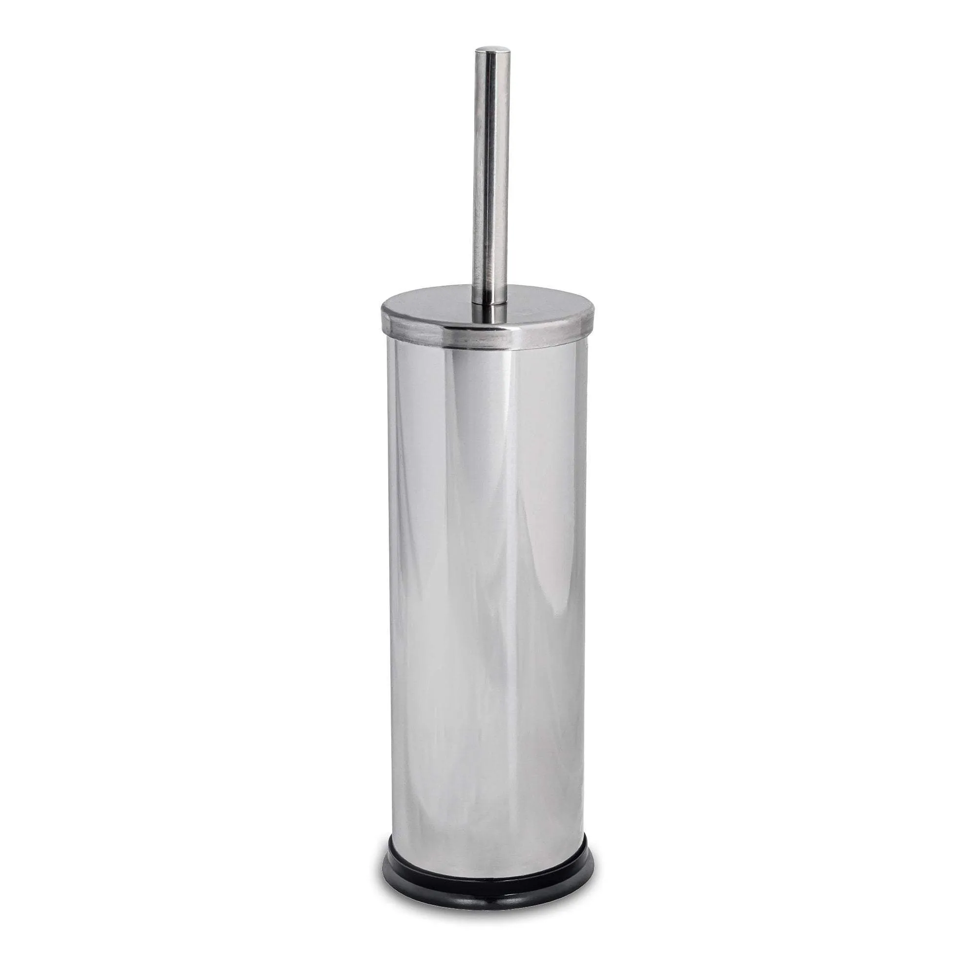 Round Stainless Steel Toilet Brush & Holder - By Harbour Housewares