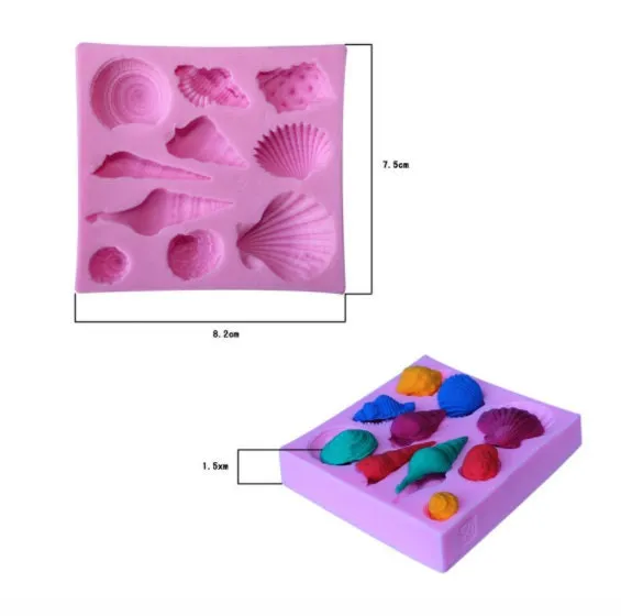 Seashell Cake Mold, Sea Shell Mold, Baking Tool, Silicone Mold, Chocolate Mold, Cupcake Decorations Tools
