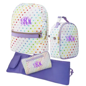 Small Mint Backpack   Mint Nap Roll   Monogram   Mint Lunch Box Bundle