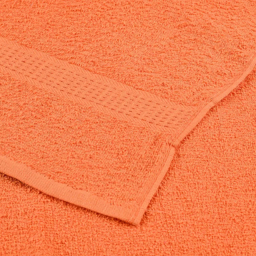 vidaXL Bath Towels 10 pcs Orange 100x150 cm 360 gsm 100% Cotton