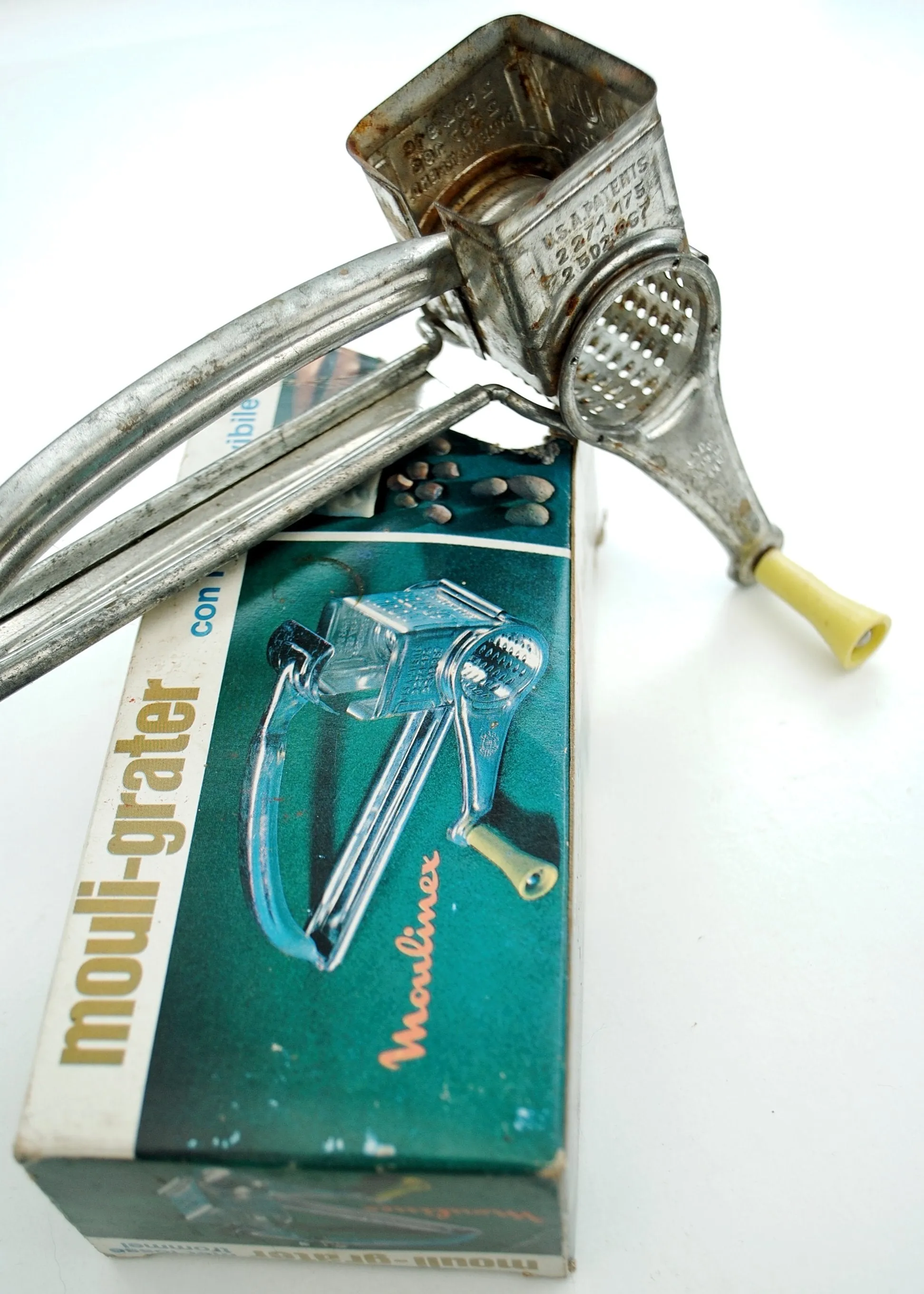 Vintage Original 60s Mouli Grater • Cheese grater Kitchen Gadget • Film Prop